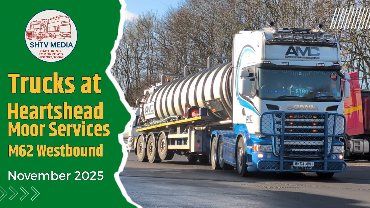 Truck Spotting at Heartshead Moor Services (M62 Eastbound) | Morning HGV Action
