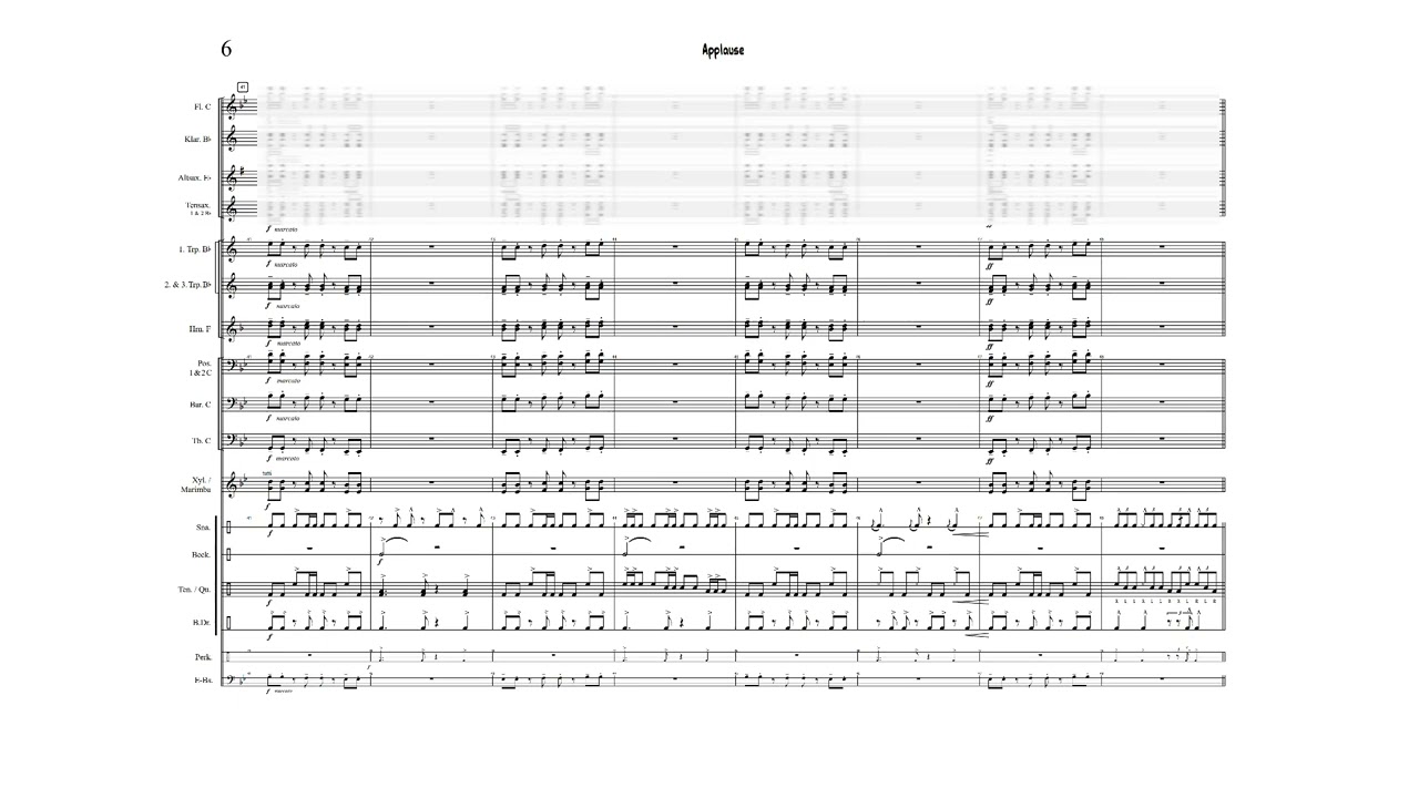 APPLAUSE | für Marching Band | Lady Gaga