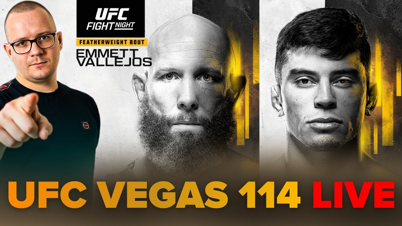 EMMETT VS VALLEJOS LIVE - OGLĄDAMY UFC VEGAS 114