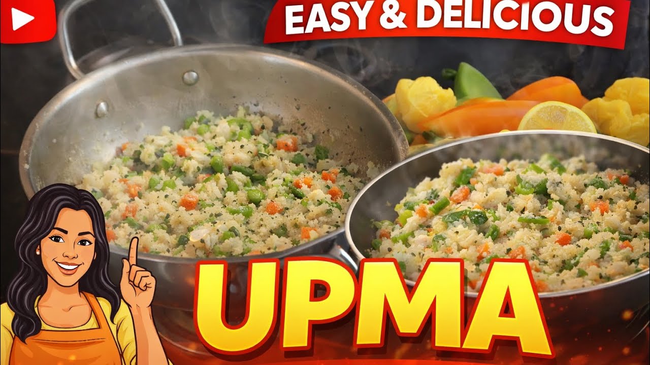  5 मिनट में बनाएं टेस्टी Upma | Healthy Breakfast Recipe VEERA COOKING CLASSES 