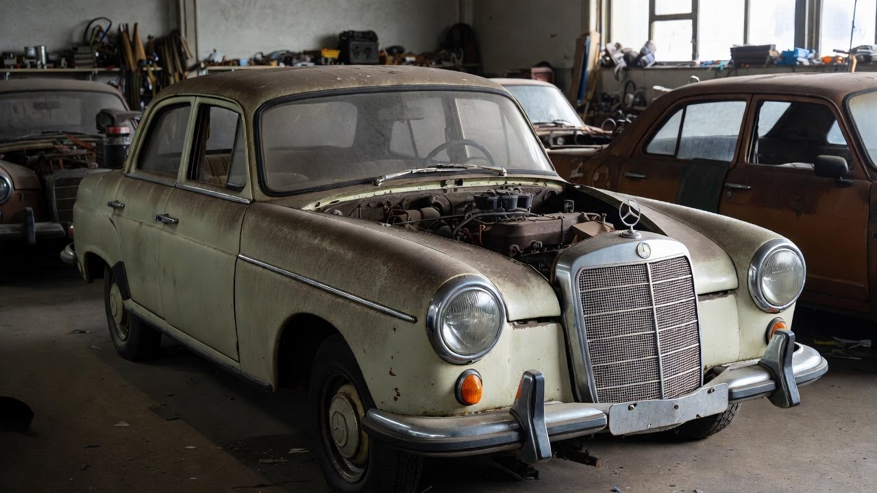 ASMR Vintage Car Restoration | Mercedes-Benz 170 S (1950) Full Rebuild from Abandoned to Factory New
