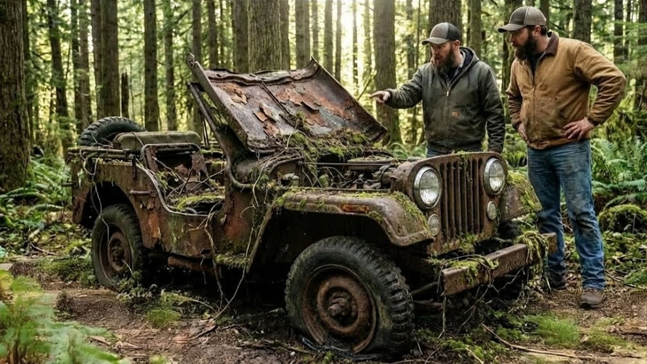 POV ASMR Restoration: Rescuing a Forgotten Jeep CJ-7 Abandoned in the Forest