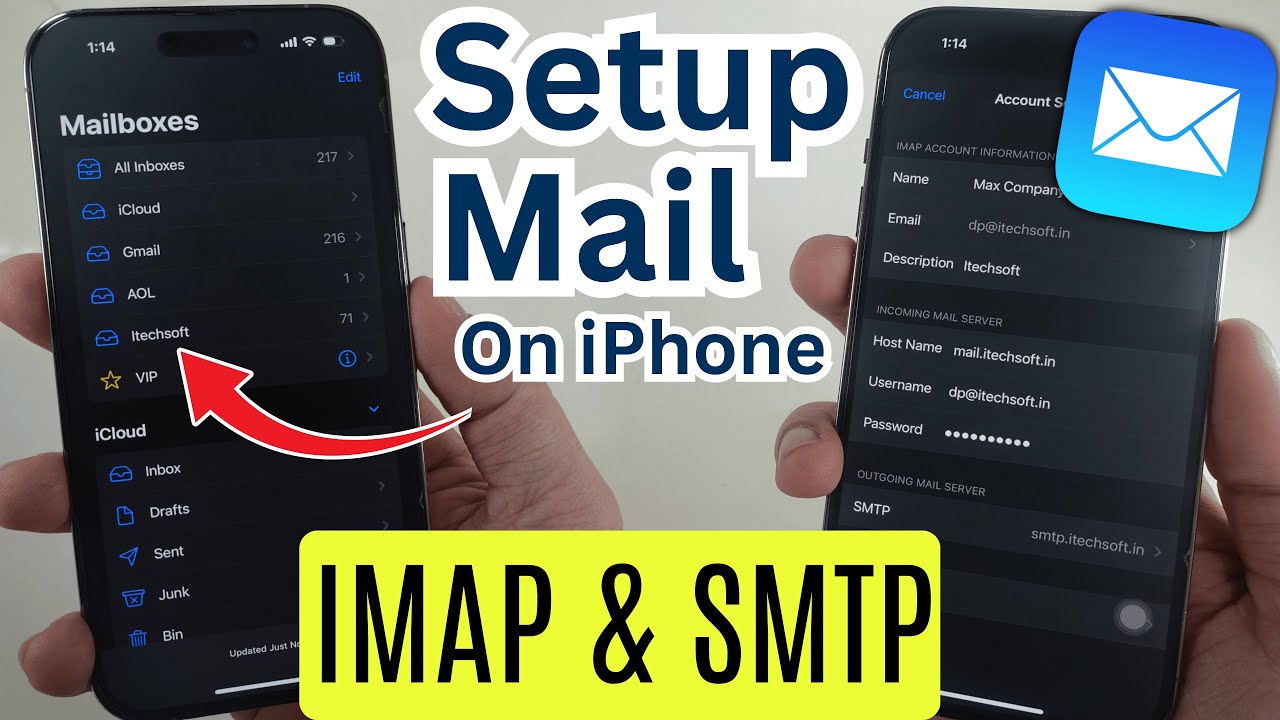 How To Set Up Mail On iPhone (IMAP & SMTP over SSL) iOS 26/18 - 2026