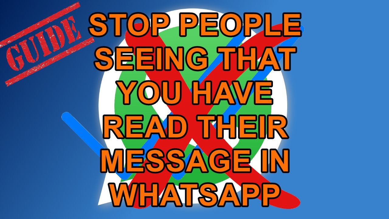 Как скрыть прочтение сообщений в WhatsApp