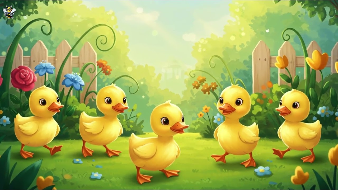 Five Little Ducks  Nursery Rhymes