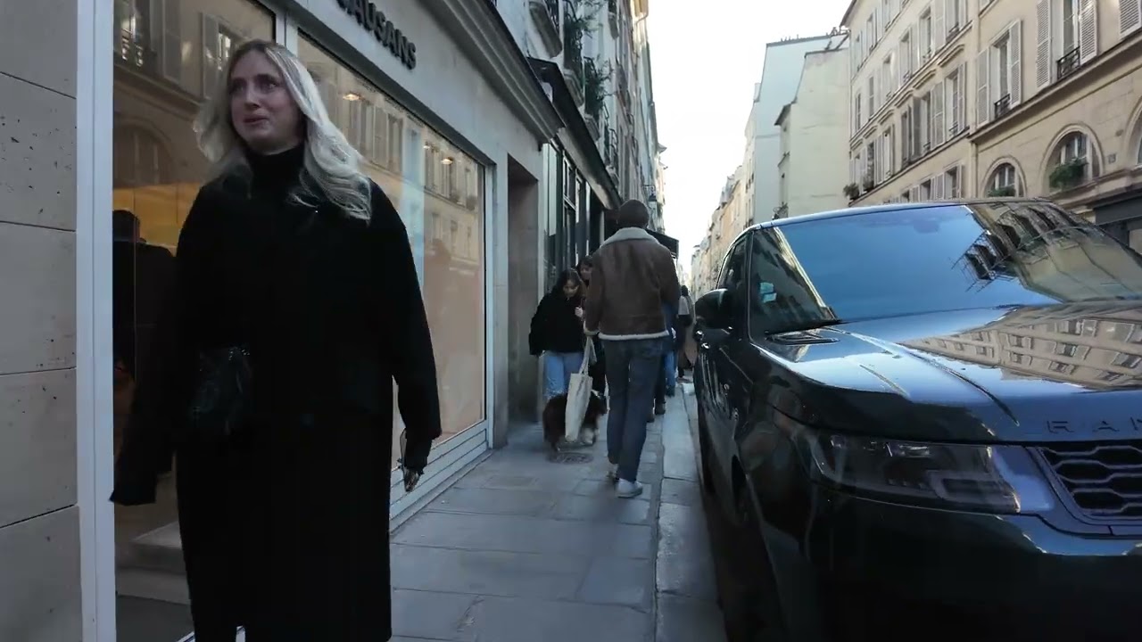 Paris Winter Walk ❄️🇫🇷 | Beautiful Streets of Paris in Winter | 4K SLOW TV