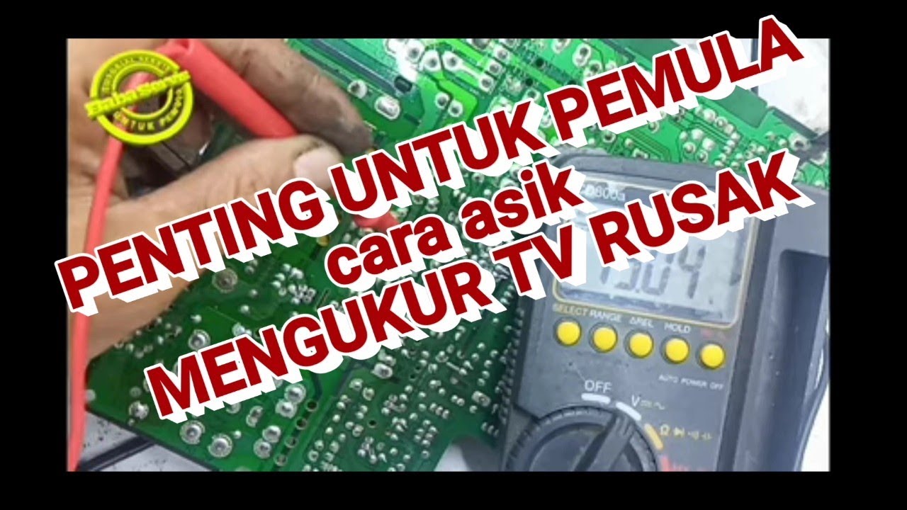PENTING UNTUK YG BELAJAR cara asik mengukur tv rusak