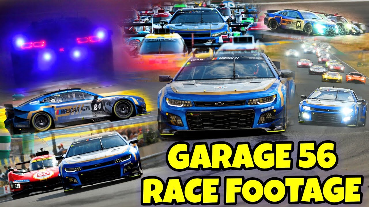 NASCAR Garage 56 in Race Footage Compilation