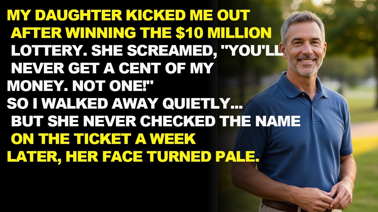 My Daughter Kicked Me Out After Winning $10M—But She Never Noticed Whose Name Was on the Ticket