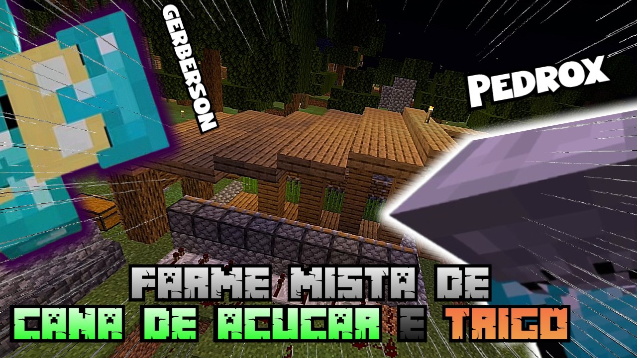 EU E MEU AMIGO FIZEMOS UMA FARM DE CANA AUTOMÁTICA! 🎋💎 - Minecraft Survival