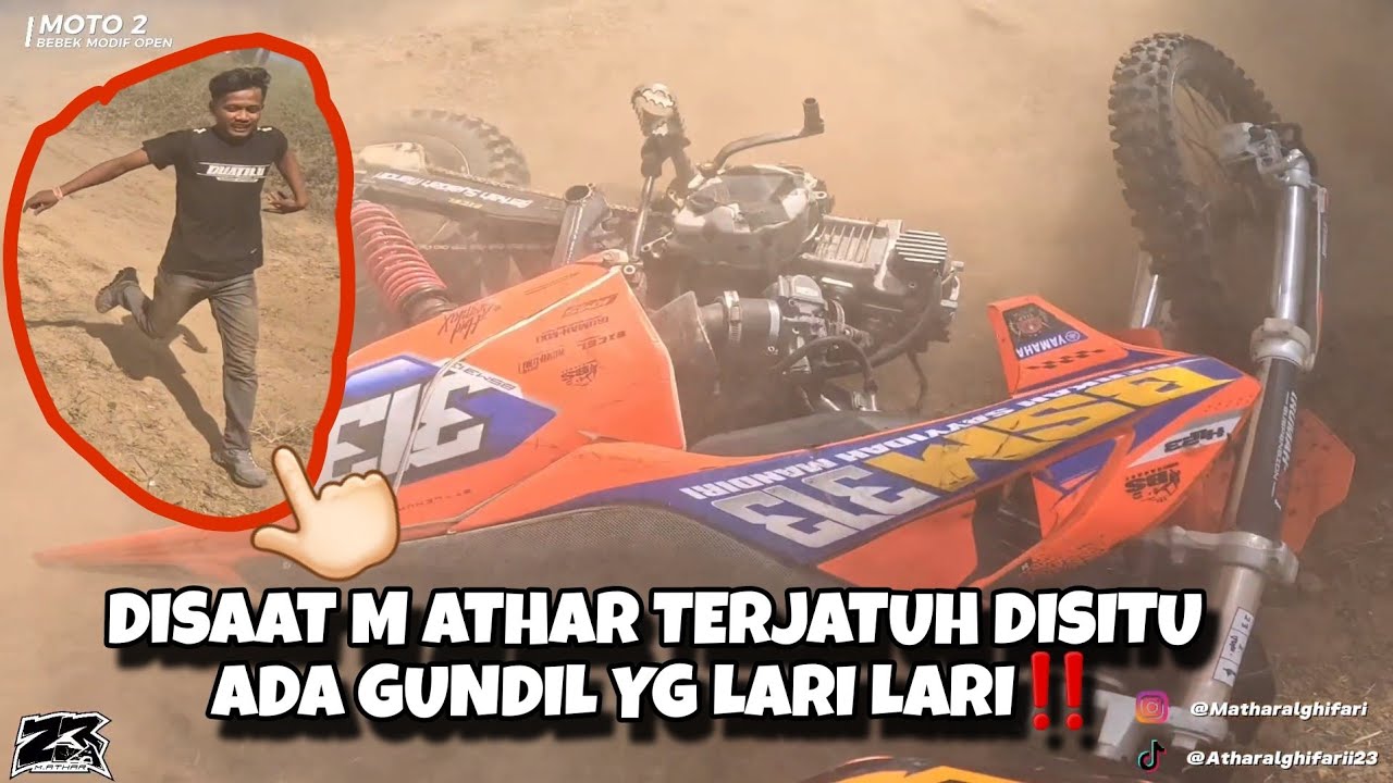 KAYANYA M ATHAR SEDIKIT KURANG FOKUS SAAT MAIN DI MOTO 2 BEBEK MODIF OPEN‼️