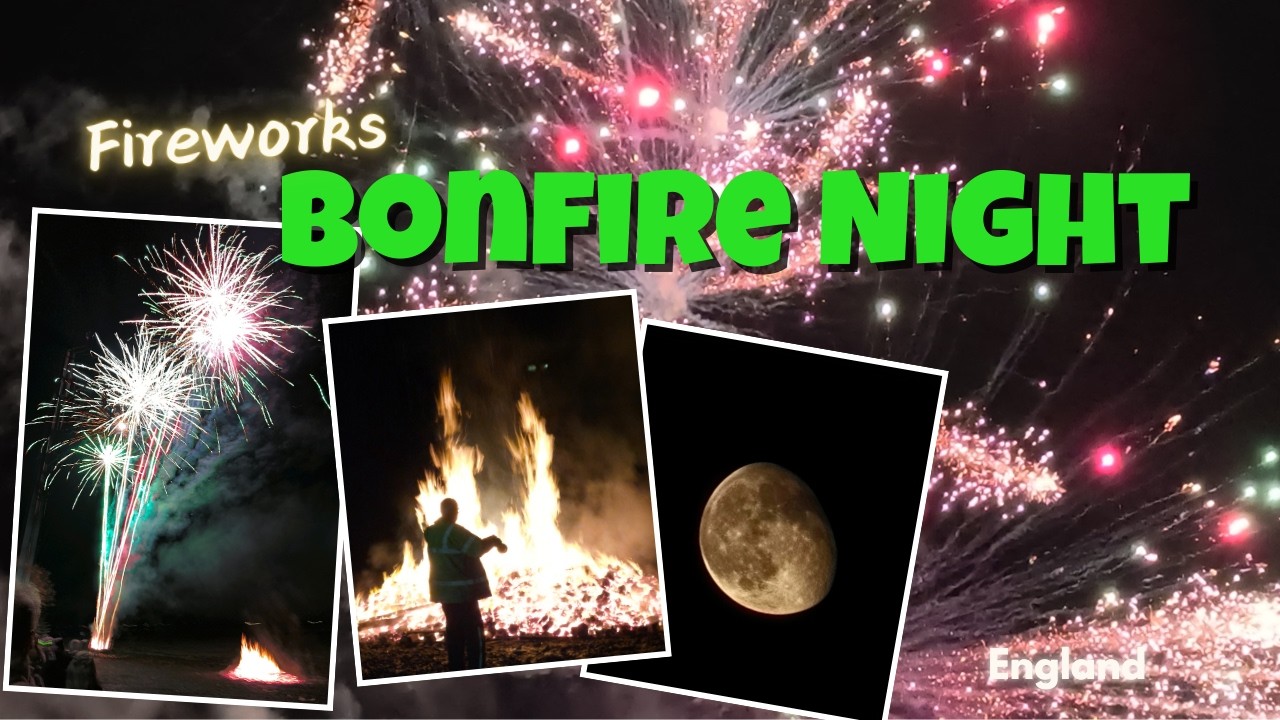 Fireworks and a HUGE bonfire at Thorney Island Sailing Club