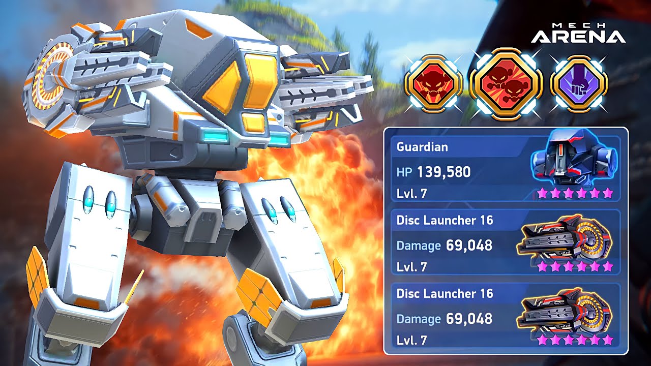 Guardian with Disc Launcher 16 - Gameplay - Mech Arena