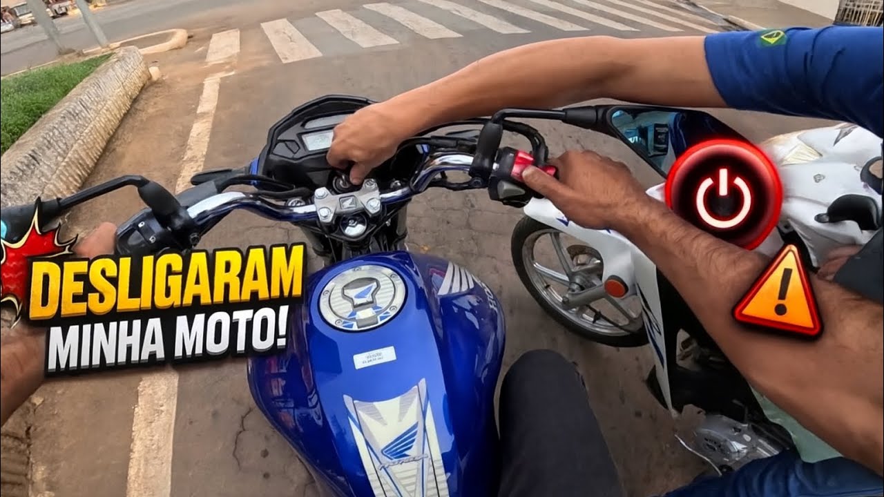 😡 Eu atrasado… e ainda VEM UM CARA E DESLIGA minha moto no trânsito!