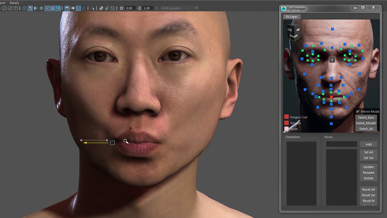 Pixel Light Effects - Snappers Systems face rig demo