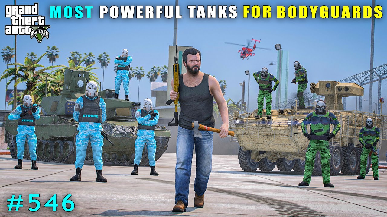 Michael Committed Powerful Tanks Robbery For Bodyguards | Gta V Gameplay