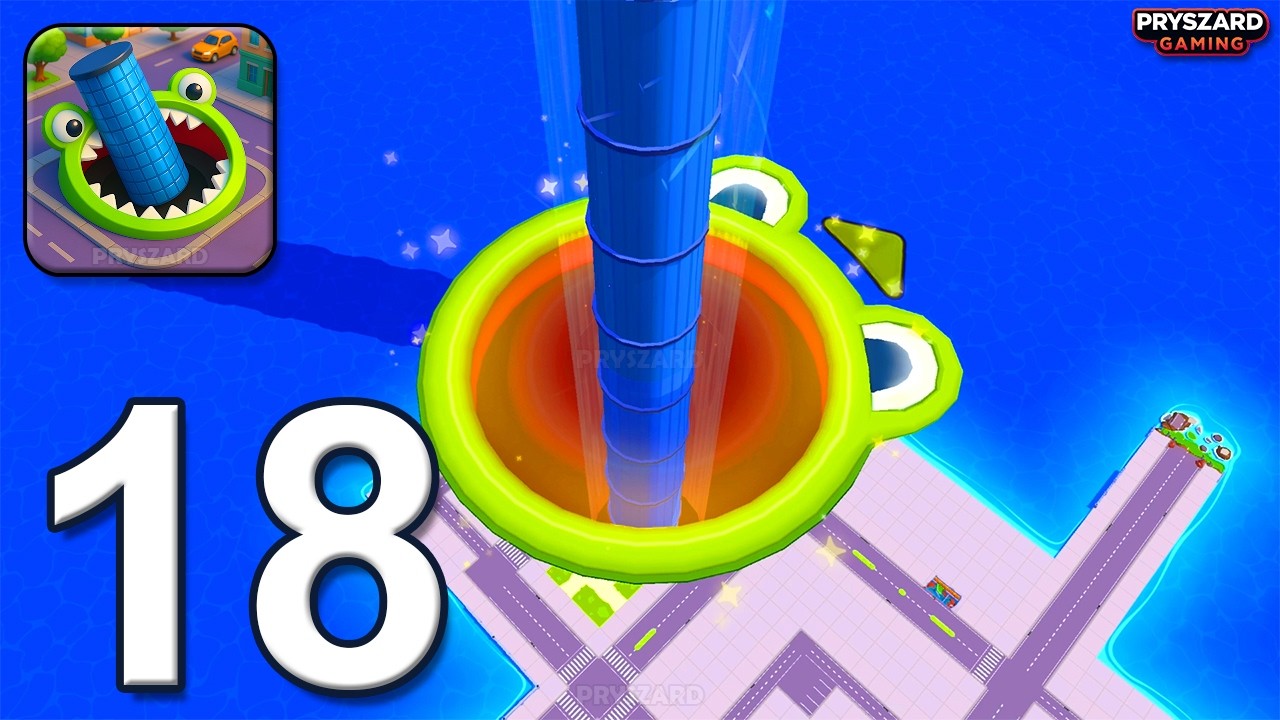 Hole.io - Gameplay Walkthrough Part 18 - New Update Eat Tower (iOS, Android)