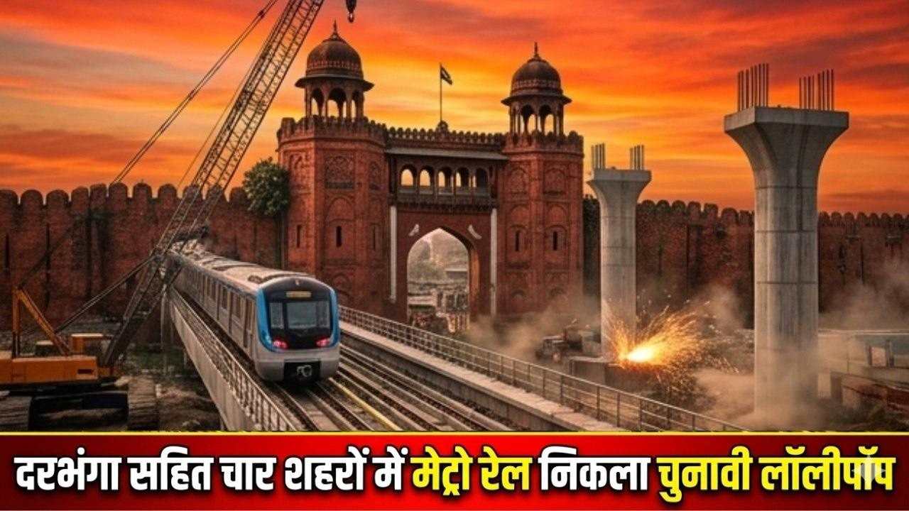 Darbhanga Muzaffarpur Gaya सहित चार शहरों में Metro Rail Train Project निकला चुनावी लॉलीपॉप II