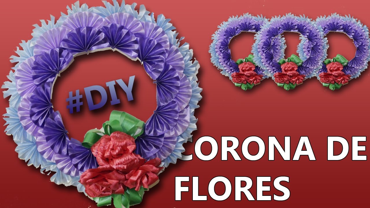 MANUALIDADES | Cómo hacer una CORONA DE FLORES para este DIA DE MUERTOS