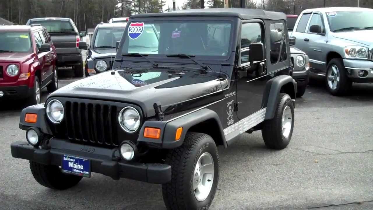 Best Price Used 2002 Jeep Wrangler Sport Southern Maine Motors Saco Maine 04072