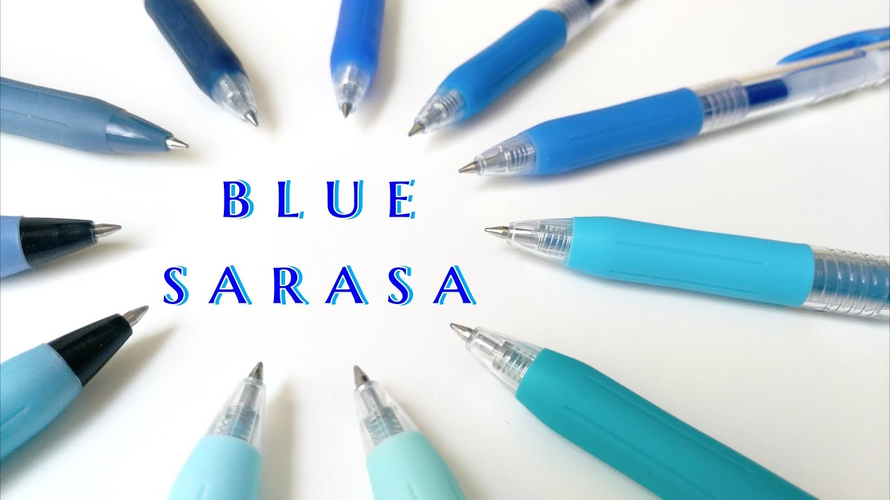 【SARASA】various blue colors【BLUE】サラサクリップ(0.5mm)青系各色を比較