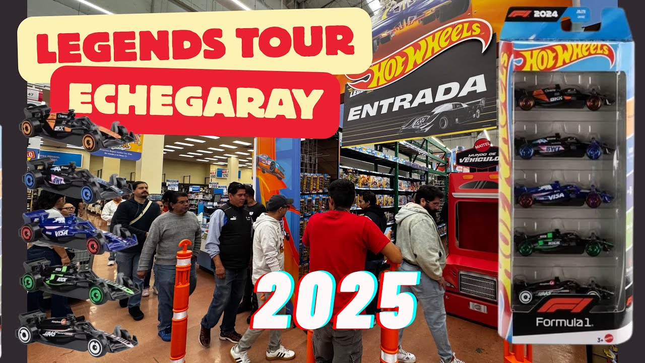 Hotwheels legends tour Walmart Echegaray 2025 | Salieron Fórmula 1 y más premium | Mr STH 