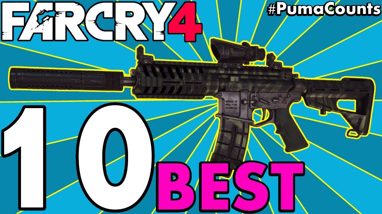 10 лучших видов оружия для снаряжения Far Cry 4 #PumaCounts