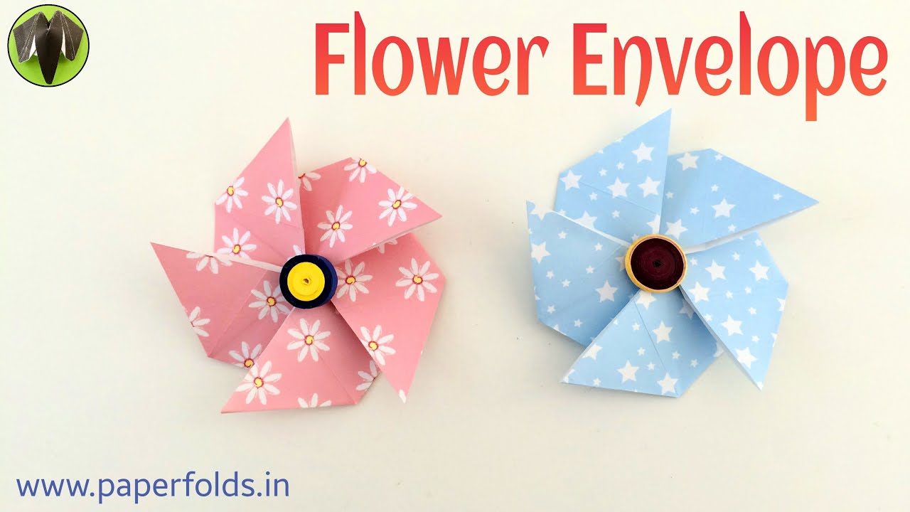 Flower Envelope - DIY Origami Tutorial by Paper Folds - 680