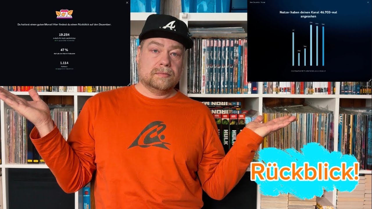 Ein Rückblick auf meine Dezember 2025 Statistiken bei YouTube und Instagram, sowie das ganze Jahr 