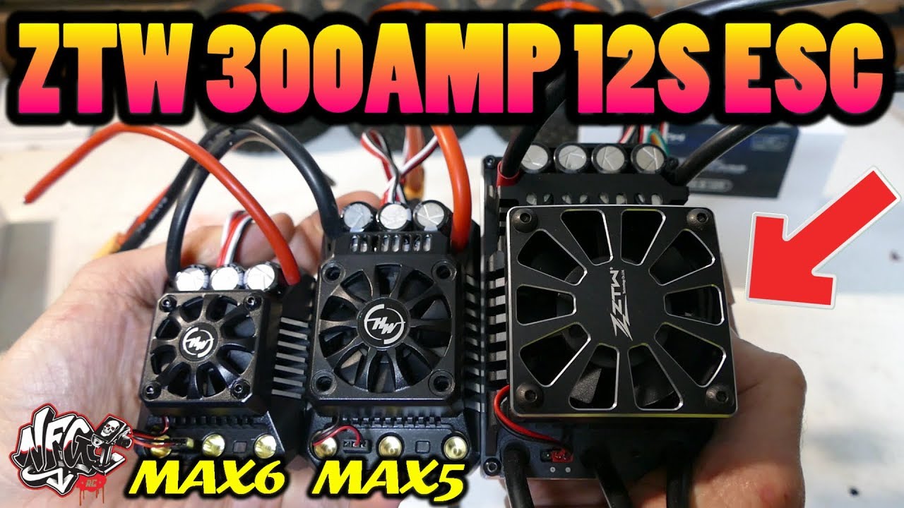 ZTW 300AMP 12S ESC BEAST PRO! Unboxing & Comparison Between MAX5 & MAX6