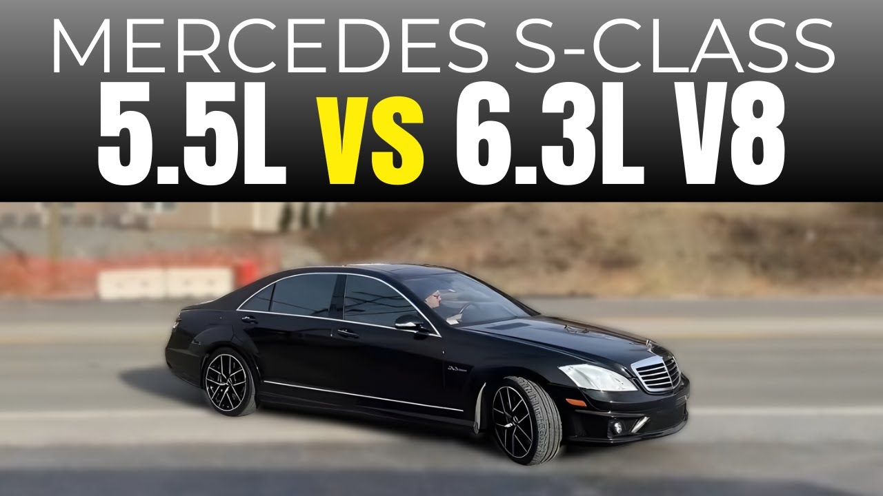 Mercedes S-Class: 5,5-литровый V8 против 6,3-литрового V8! Какой из этих двигателей звучит лучше?