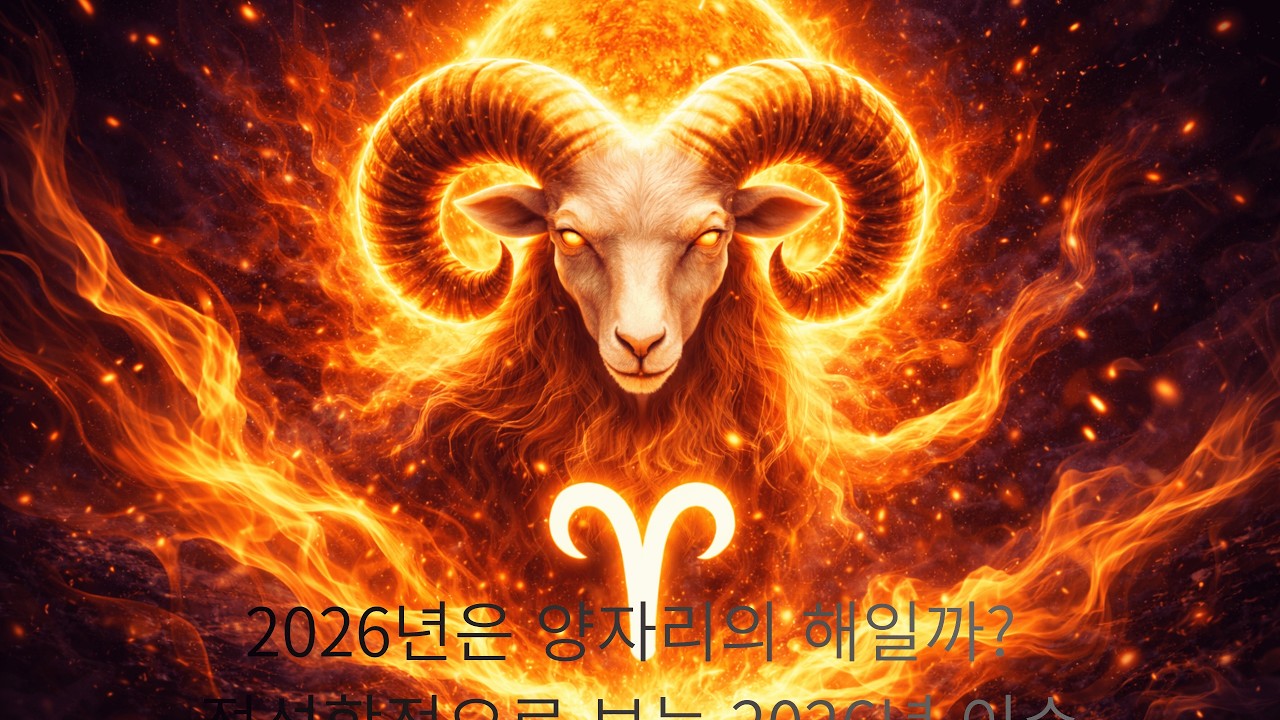 ◈한국 점성학 협회◈ 2026년은 양자리 해라고 볼 수 있습니다. #별자리 #점성학 #점성술 #현대점성학 #2026양자리 #태양양자리진입 #트랜짓태양영향력 #양자리영향력과2026년