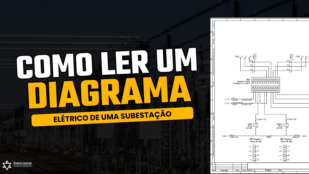 Subestações: Aprenda a Ler Diagramas Elétricos FÁCIL! (com Gustavo Renan)