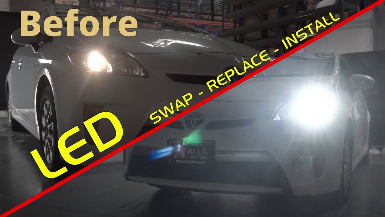 Как установить и заменить светодиодную лампу в фарах Toyota Prius 2010–2015 годов