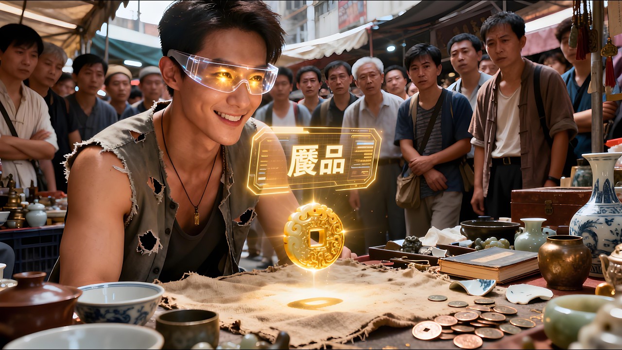 【完結】🔥古董攤前一眼辯出假貨？我靠辯器神眼成為鑒寶界傳奇