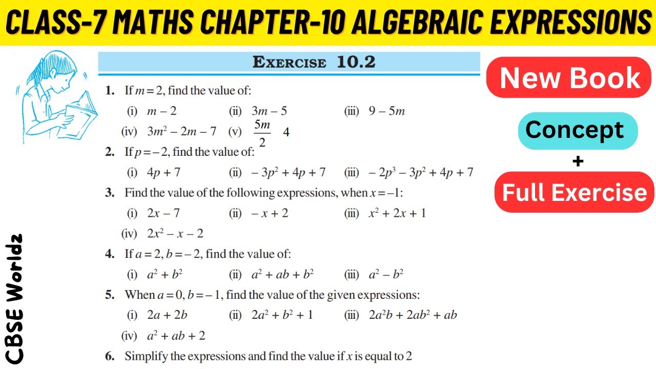 Class 7 Maths Chapter 10 Algebraic Expressions NCERT Exercise 10.2 Full Solved #class7maths
