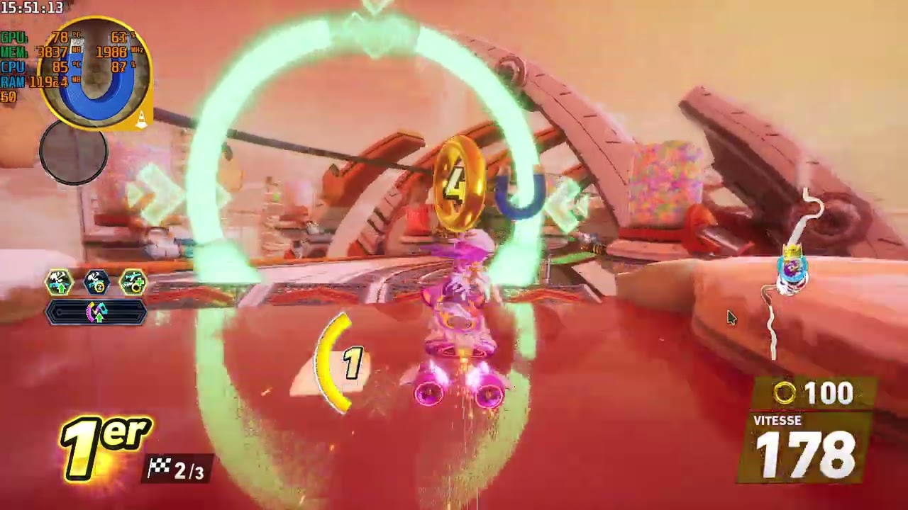 Gameplay Sonic Racing Crossworlds en ligne