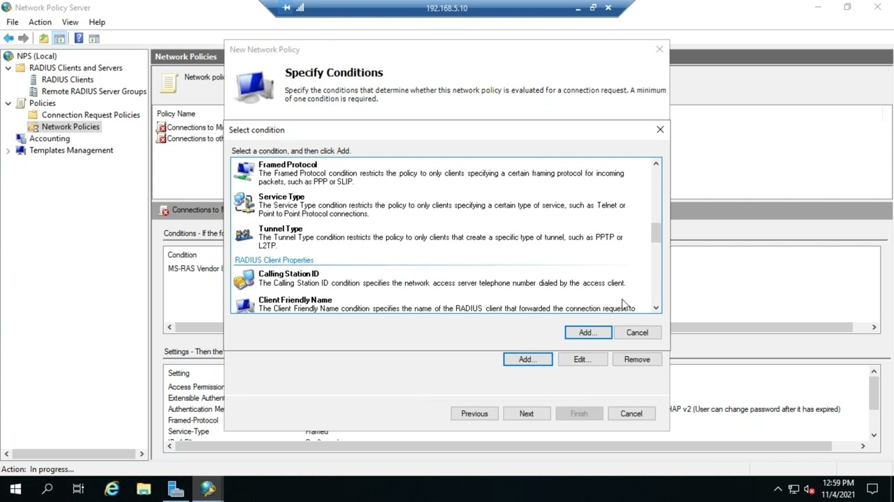 Configuring Network Policies with NPS