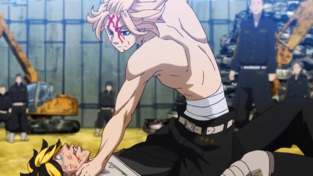 東京リベンジャーズ [ 佐野万次郎のベストファイトシーン ] マイキーが一虎を容赦なく殴る