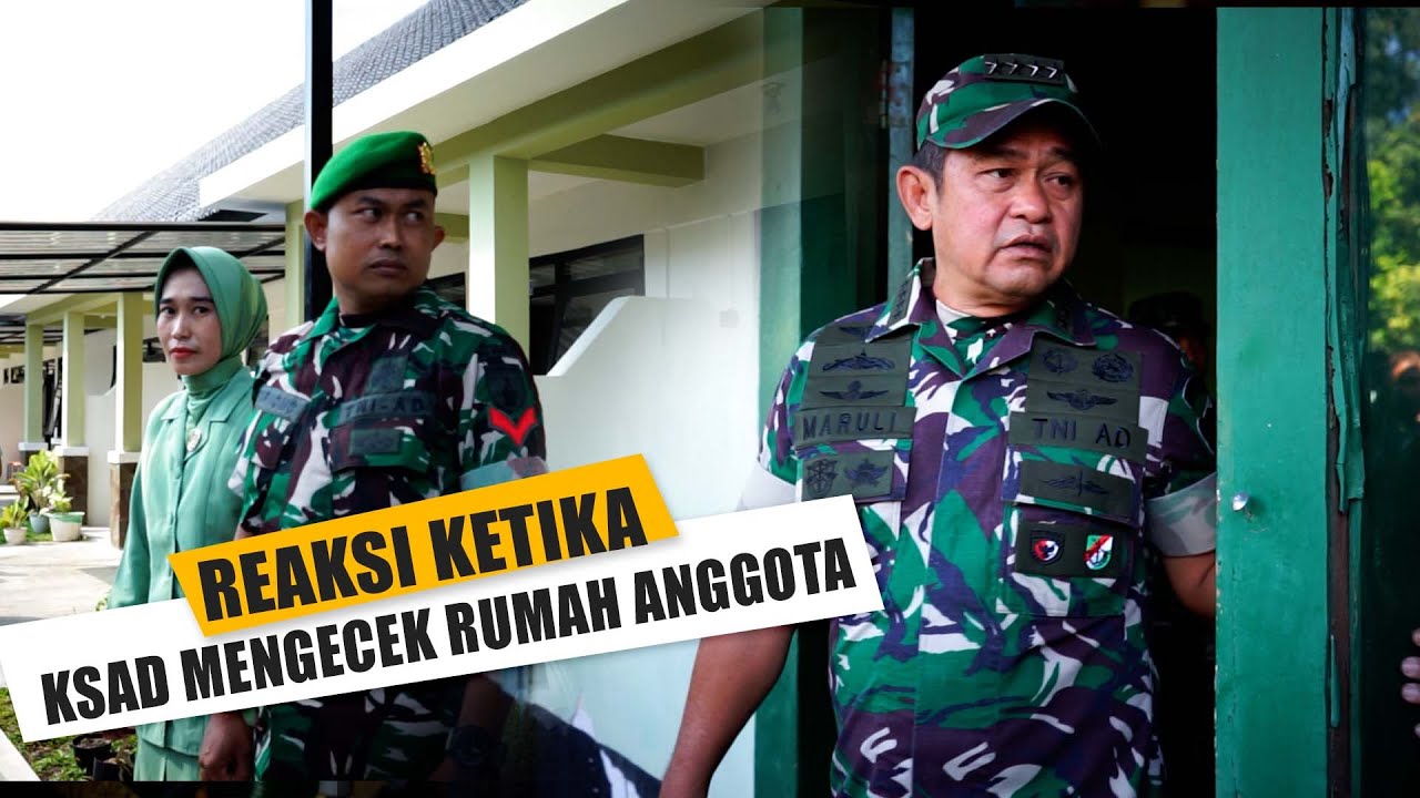 KASAD MENGECEK RUMAH ANGGOTA