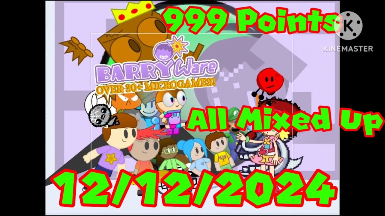 BarryWare 3.0 All Mixed Up 999 Points (12/12/2024) Highscore