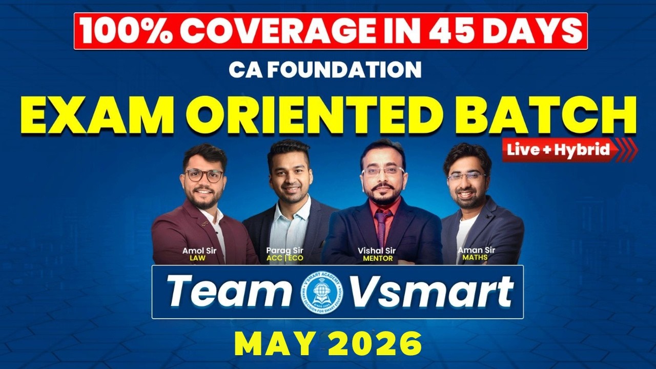 CA Foundation May 2026 Attempt – Live + Hybrid EO Batch Planner