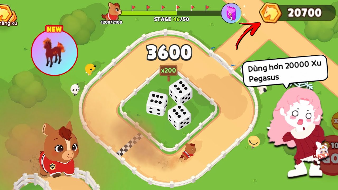 [Play Together] NgọcThanh2k3 DÙNG HƠN 20000 XU PEGASUS CHƠI CHẠY ĐI NÀO! LEGEND DERBY!