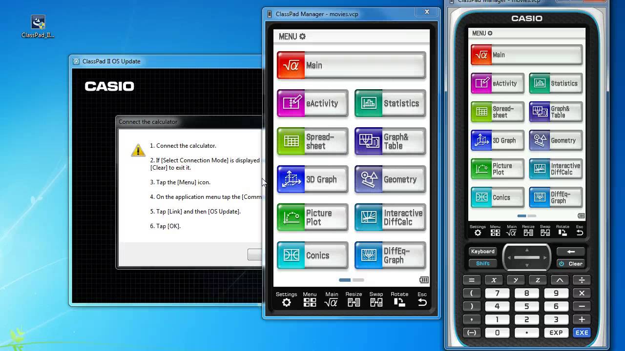 ClassPad Help 990 - Update ClassPad Operating System