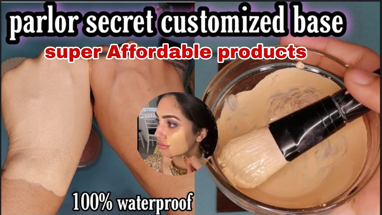 Parlor secret customize base for summers || sweat proof long lasting base for summers