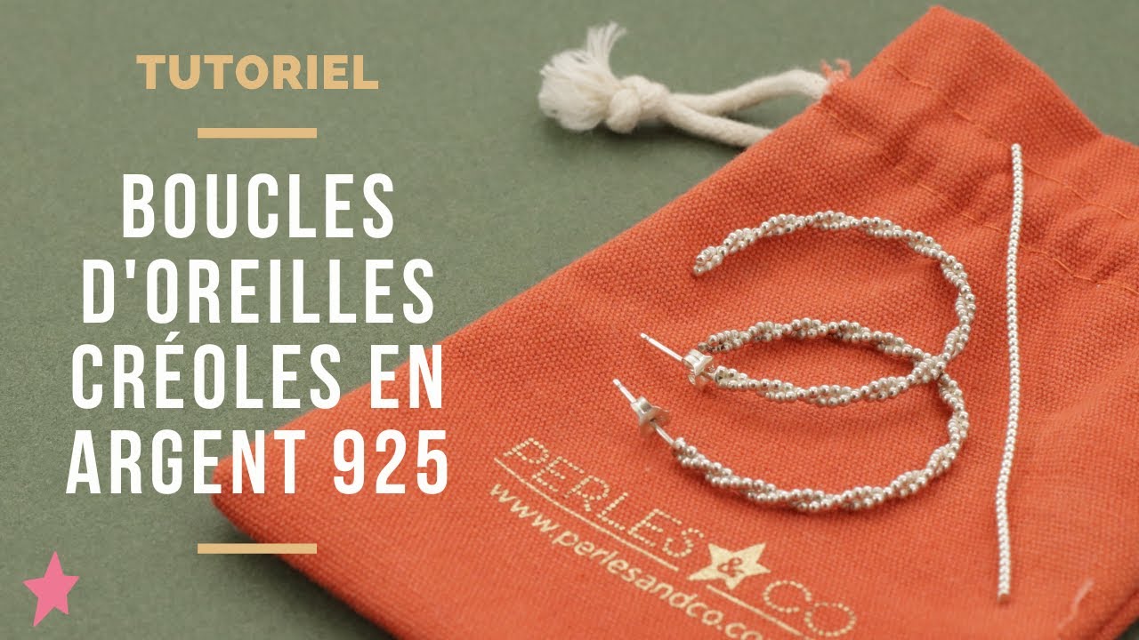 TUTORIEL | Boucles d'Oreilles Créoles en Argent 925