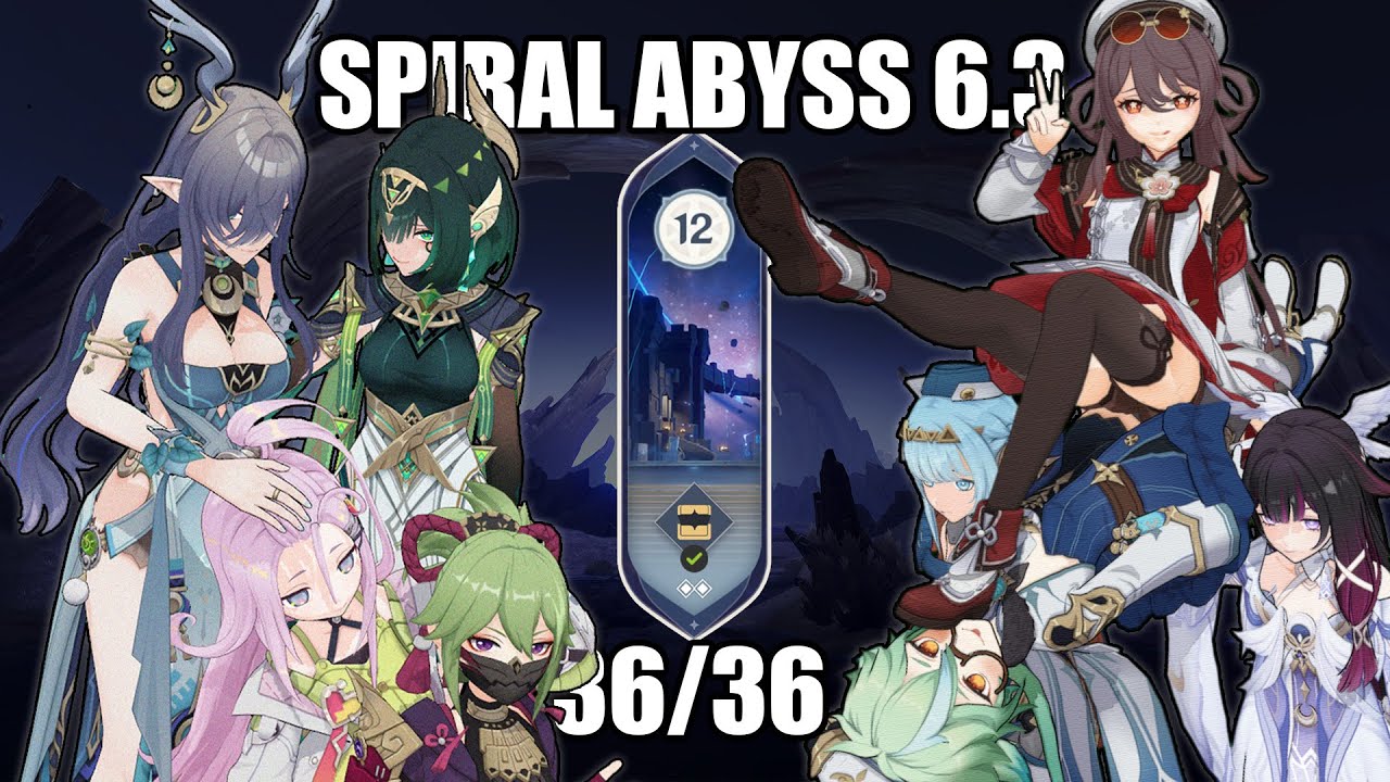 Abyss 6.3 | Floor 12 | 9 stars | Nefer Lunar-Bloom / HuTao Bineffa Wheelchair | 2026 January