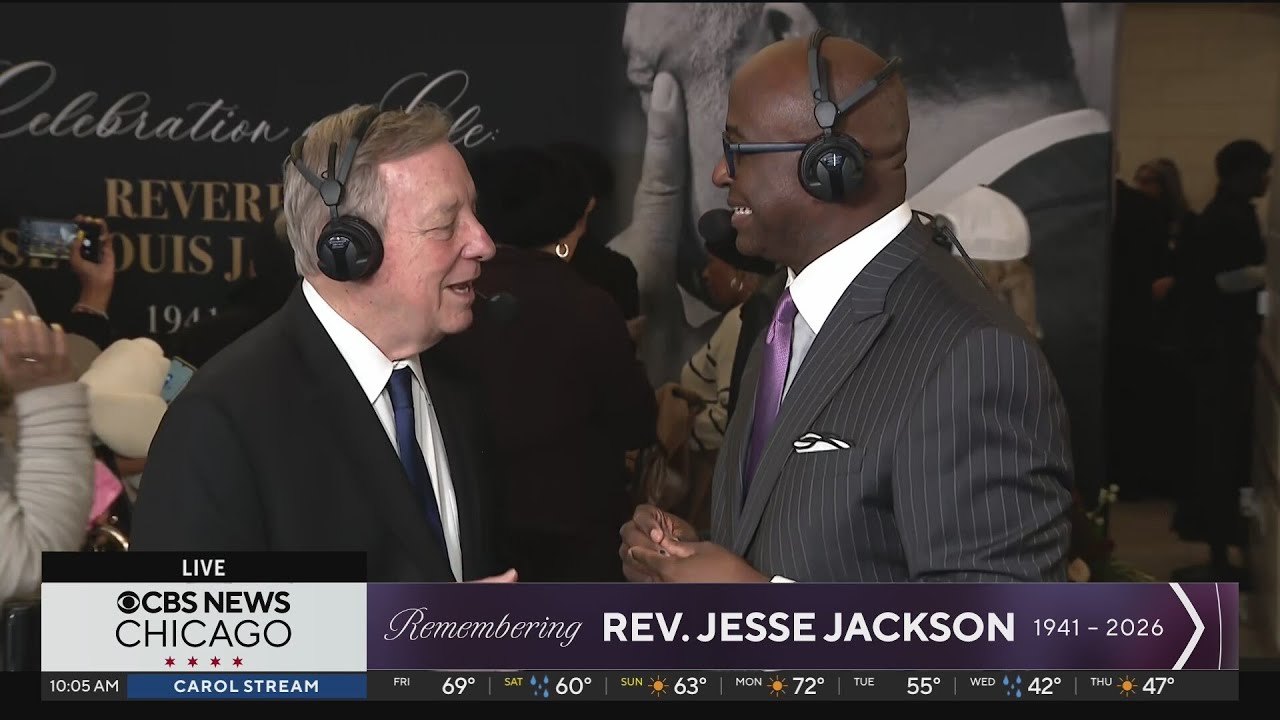 Illinois Sen. Dick Durbin attends Rev. Jesse Jackson funeral at House of Hope