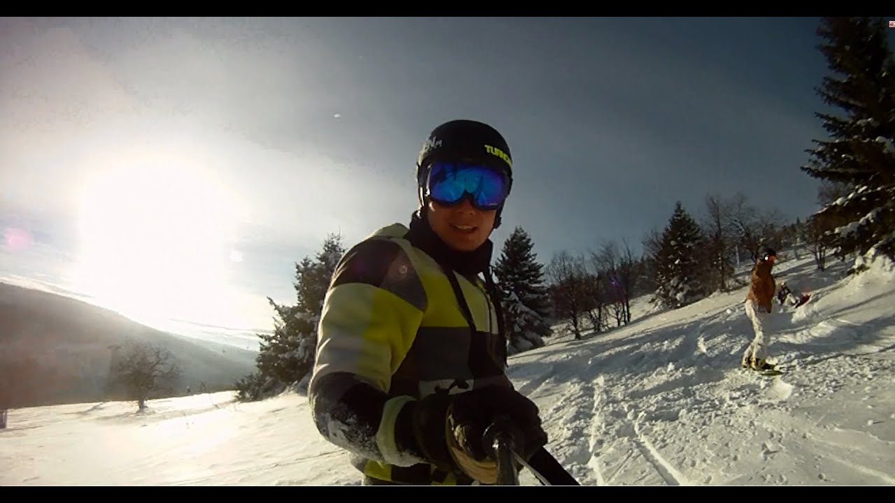 Snowboarden in Oberwiesenthal gefilmt mit Go Pro HD Hero 1    2.0