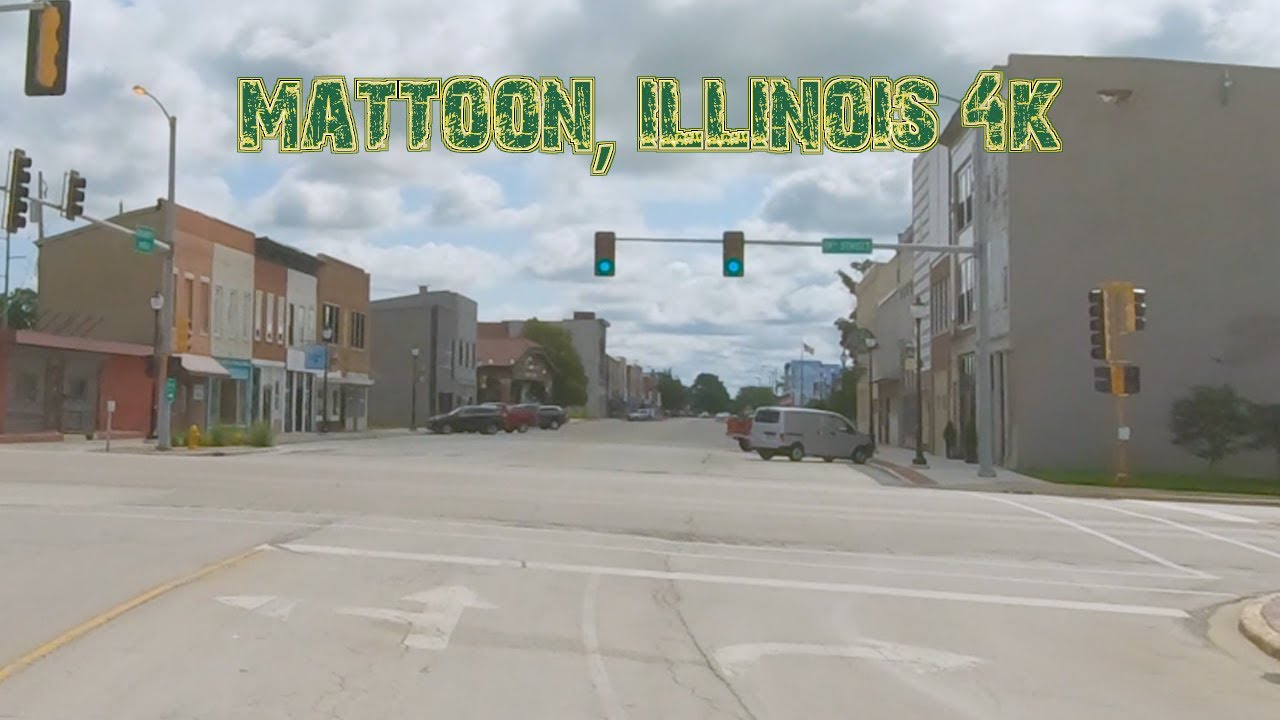 A Town That Has Started To Fade: Mattoon, Illinois 4K.